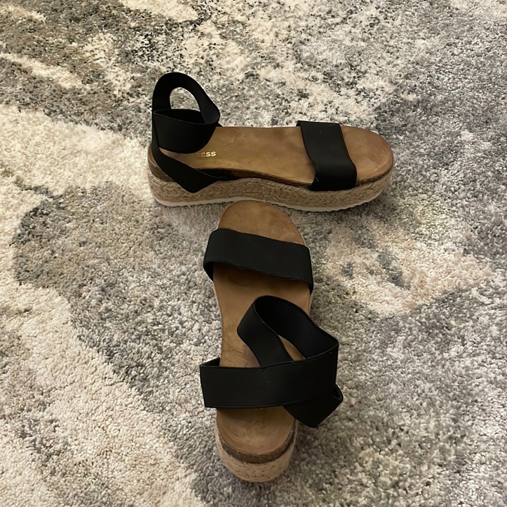Express platform espadrilles sandals - great condition - size 6